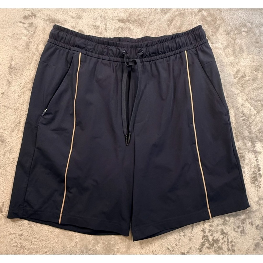 Xersion Womens Navy Athletic Training Shorts Size Small Drawstring Performance